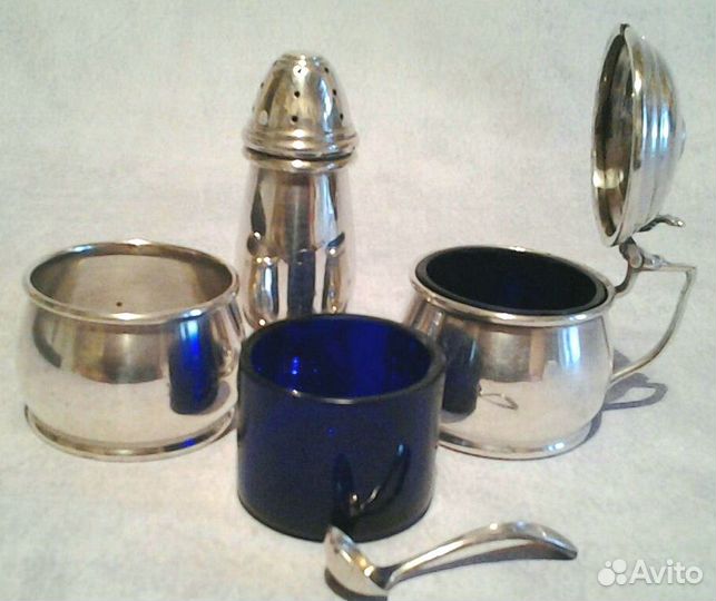 Набор/специй Cruet set Серебро 925.Англия