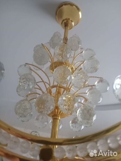 Люстра потолочная бу хрустальная