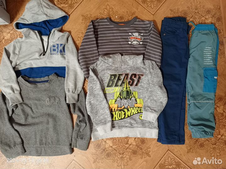 Вещи пакетом на мальчика 116-122