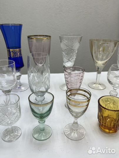 Рюмки Бокалы Фужеры фрусть стекло СССР