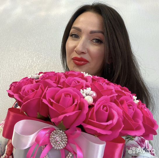 Букет из мыльных цветов