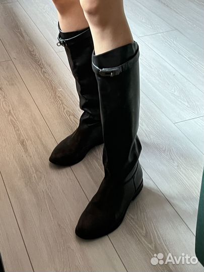 Сапоги milanа 37 размер натуральная кожа