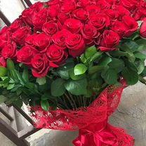 Розы голандские цветы 101 шт С доставкой, Махачкала