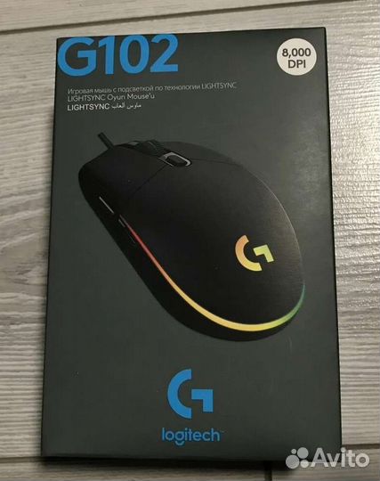 Мышь logitech g102 новая