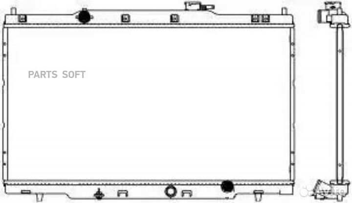 Радиатор охлаждения Хонда CR-V 2001