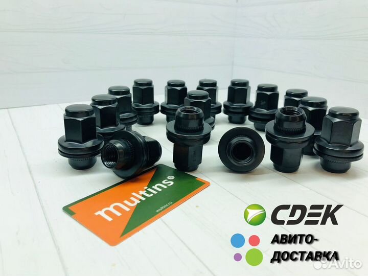 Колесные гайки на toyota land cruiser чёрные