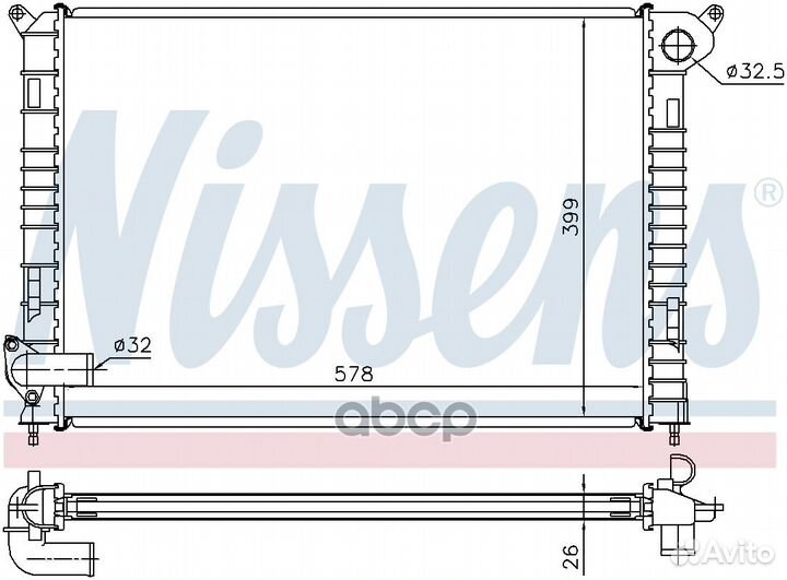 Радиатор mini* 69700A Nissens