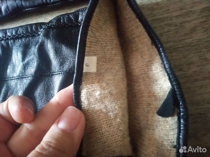 Перчатки кожаные