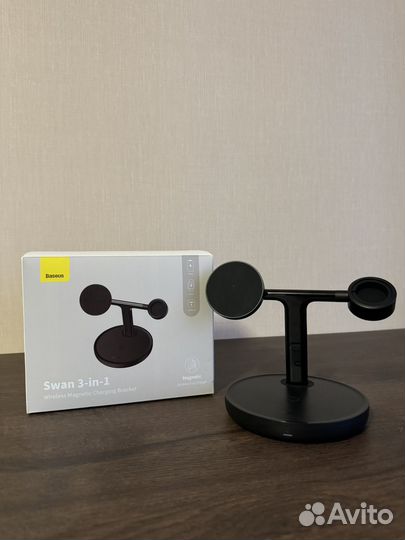 Беспроводное зарядное устройство Baseus Swan 3в1