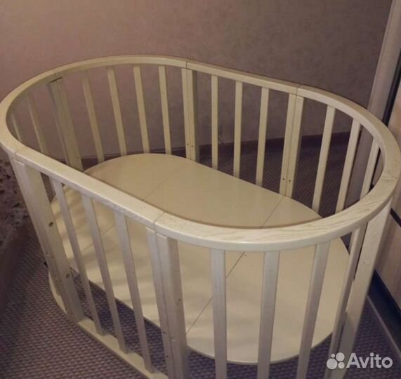 Детская кровать трансформер круглая