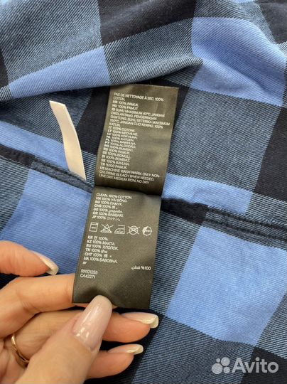 Рубашка тёплая H&M на мальчика