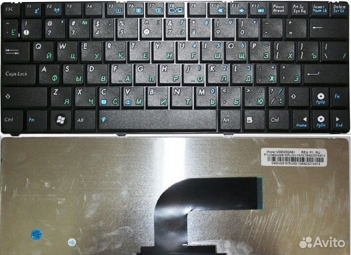 Клавиатура Asus N10, N10E, N10J, Eee PC 1101, 1101