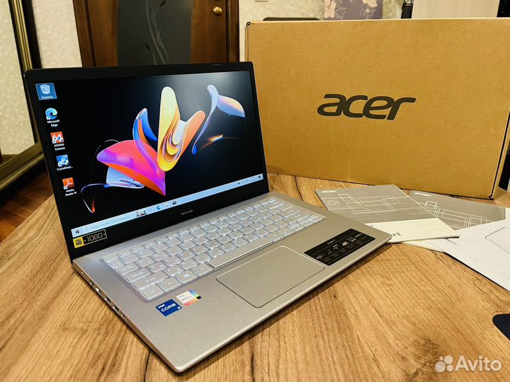 Как Новый Металлический Ультрабук Acer i5-11Gen