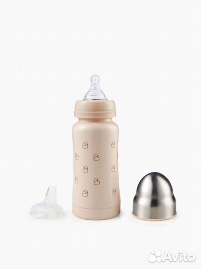 Термобутылочка с силиконовой соской Happy Baby