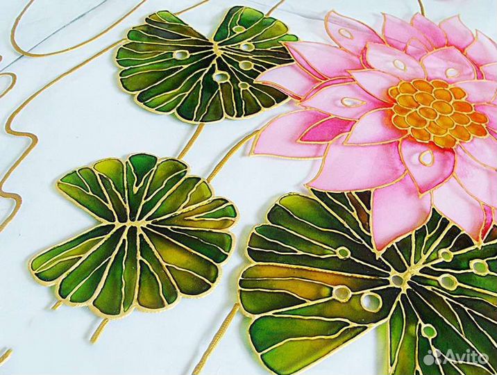 Панно. Ручная работа. Витражная роспись