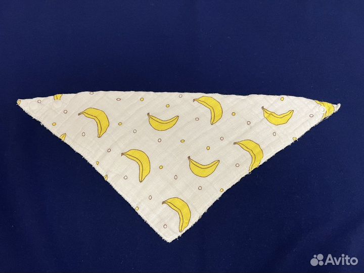 Бандана на лето муслиновый слюнявчик на кнопках