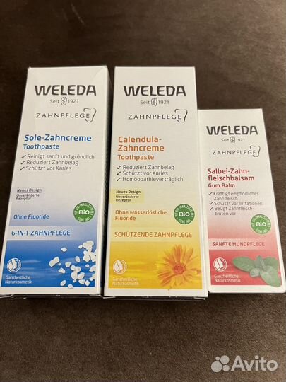 Weleda зубная паста и бальзам для десен (веледа)