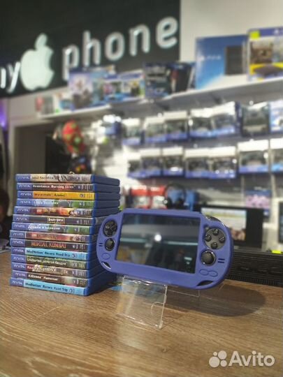 PS Vita + силиконовый чехол +наушники Monster Beat