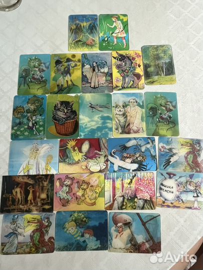 Переливные календарики СССР