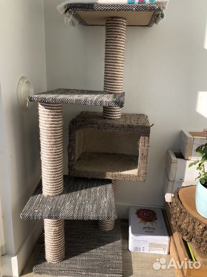 Домик, переноска, когтеточки и др