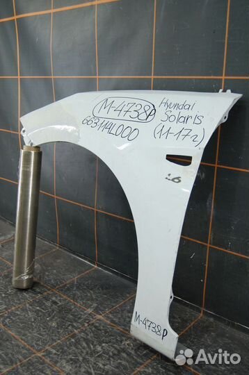 Крыло переднее левое - Hyundai Solaris