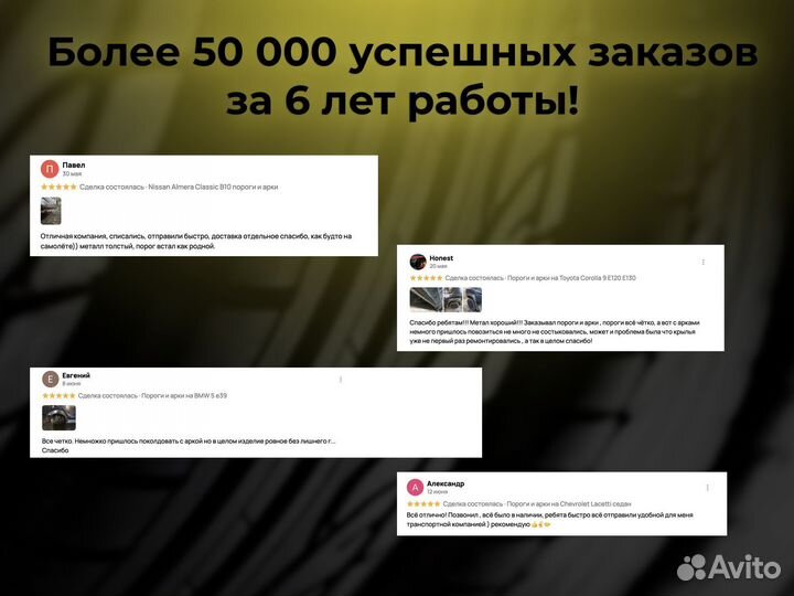 Ремонтные пороги и арки для Mitsubishi Суходол