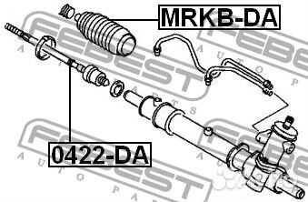 Febest 0422-DA Тяга рулевая volvo S40 95-00mitsubi