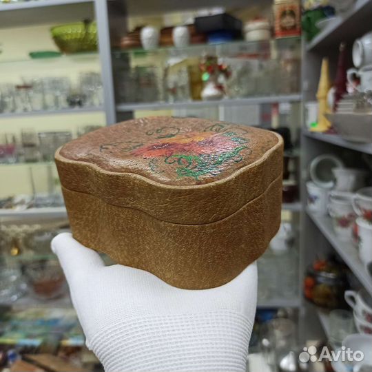 Советская Шкатулка Ручная Роспись Цветы СССР Ретро