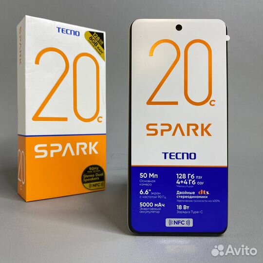 TECNO Spark 20с, 4/128 ГБ