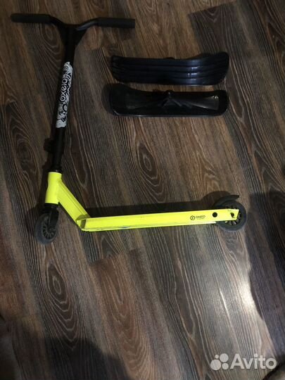 Самокат трюковой с лыжами