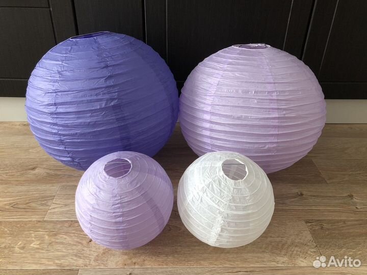 Подвесные бумажные китайские фонарики