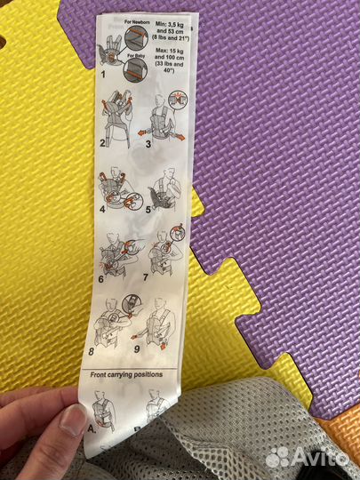 Рюкзак переноска кенгуру babybjorn one max 15 kg