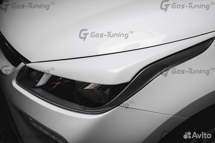 Реснички передние широкие на Kia Rio 4