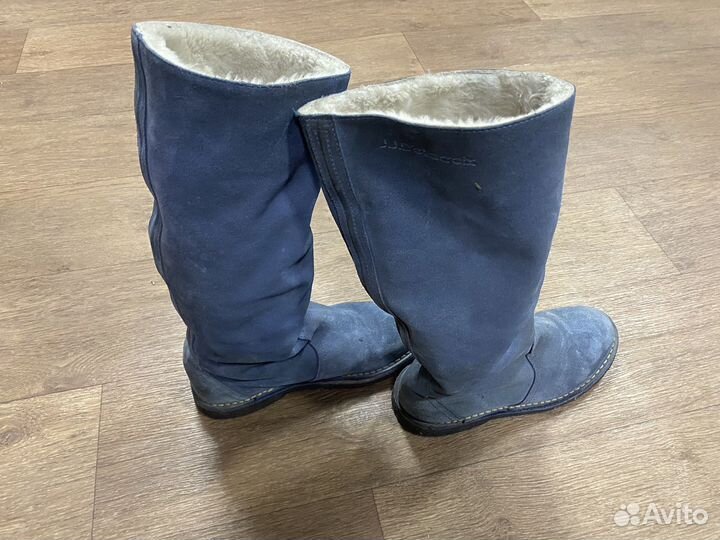 Сапоги женские зимние замша 37