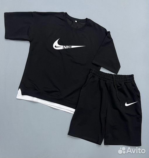 Шорты и футболка Nike летний мужской костюм