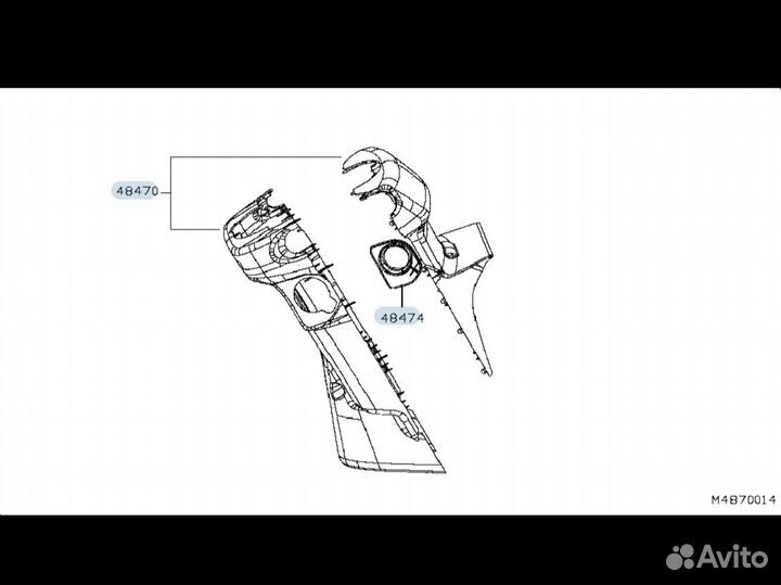 Кожух рулевой колонки Ниссан Кабстар