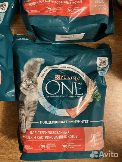 Корм purina one для кошек