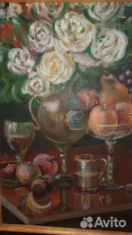 Картина натюрморт подлинник в рамке