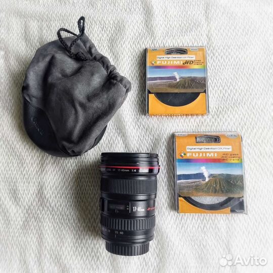 Объектив canon ef 17 40 l +фильтры