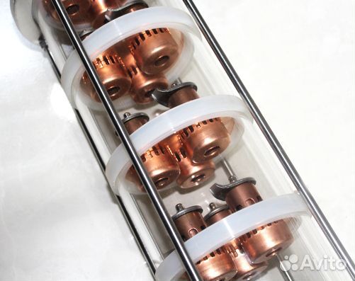 Колпачковая колонна медь 4 дюйма,4 этажа, кламп 2