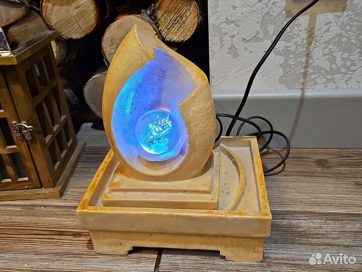 Настольный фонтанчик с подсветкой