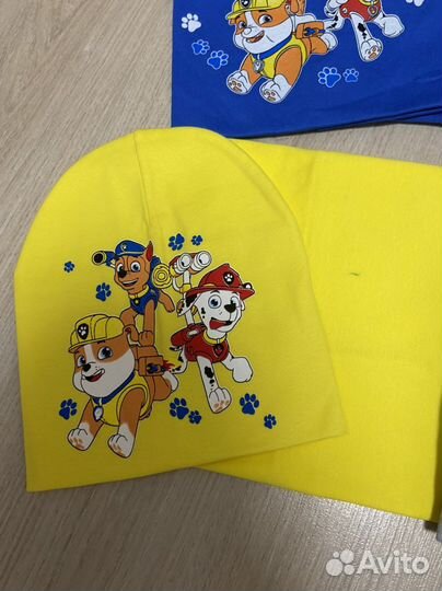 Шапка снуд новая щенячий патруль от 3 до 6 лет