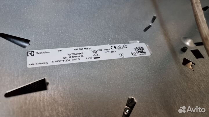 Варочная панель электрическая electrolux
