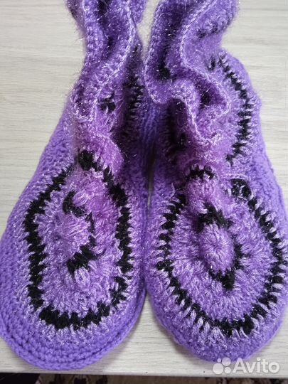 Домашние вязаные Уги ручная работа