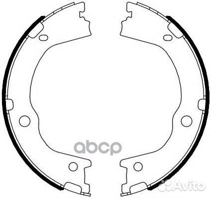 Колодки торм стоян торм к-т Hyundai Santa Fe II