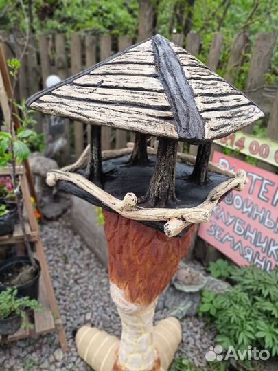 Кормушка из арт бетона