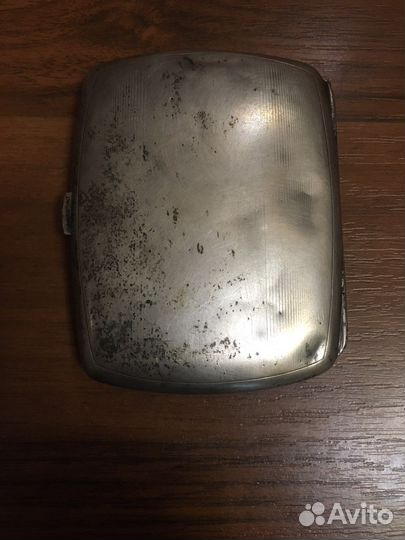 Портсигар серебряный