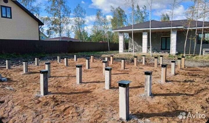 Монтаж железобетонных свай под ключ