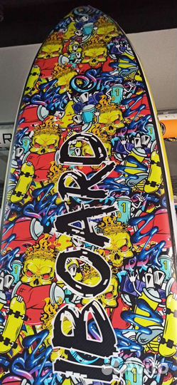 Сап борд sup board iboard 11 2022 skull graffiti