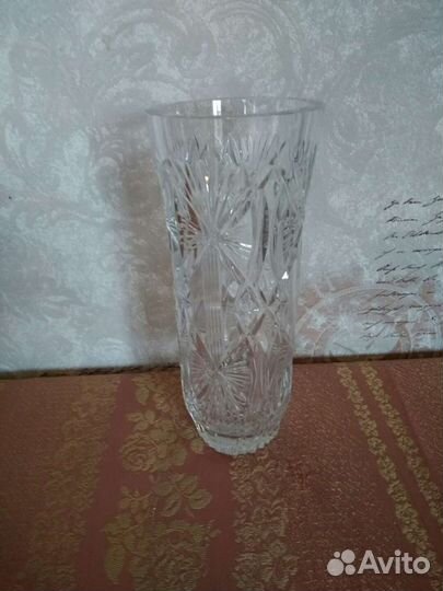 Хрустальная ваза для цветов СССР